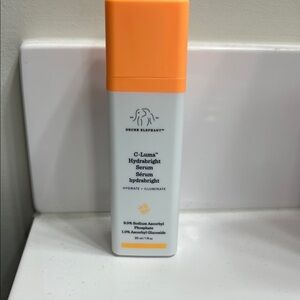 Drunk Elephant C-Luma Hydrabright Serum - Orange and White